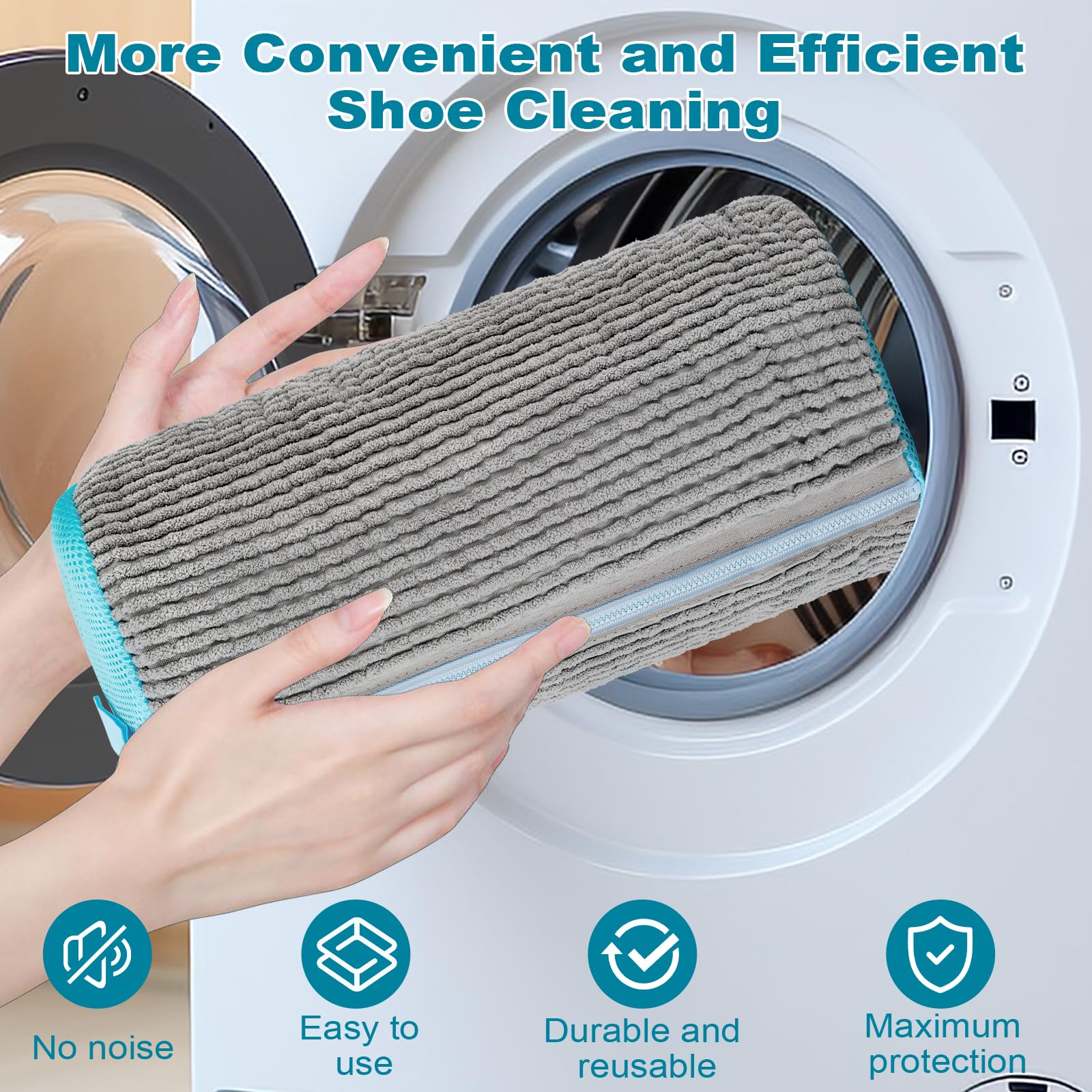 Herbruikbare waszakken voor schoenen van mesh voor de wasmachine - anti Herbruikbare waszakken voor schoenen van mesh voor de wasmachine - anti