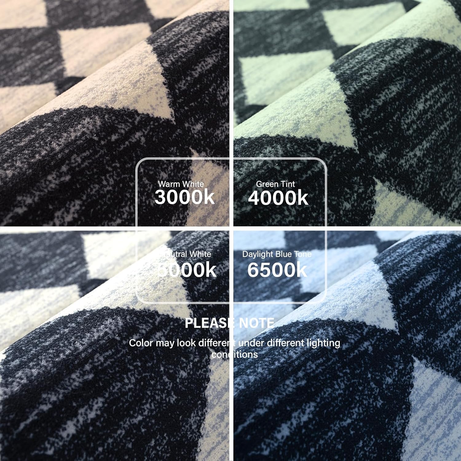 Lahome Moroccan Trellis Area Rug - 2x3 Printed Small Black Checkered Entryway Rug Non Slip Kitchen Mat, Stain Resistance Indoor Modern Floor Soft Throw Carpet for Front Door Bathroom Sink Bedroom - Image 7