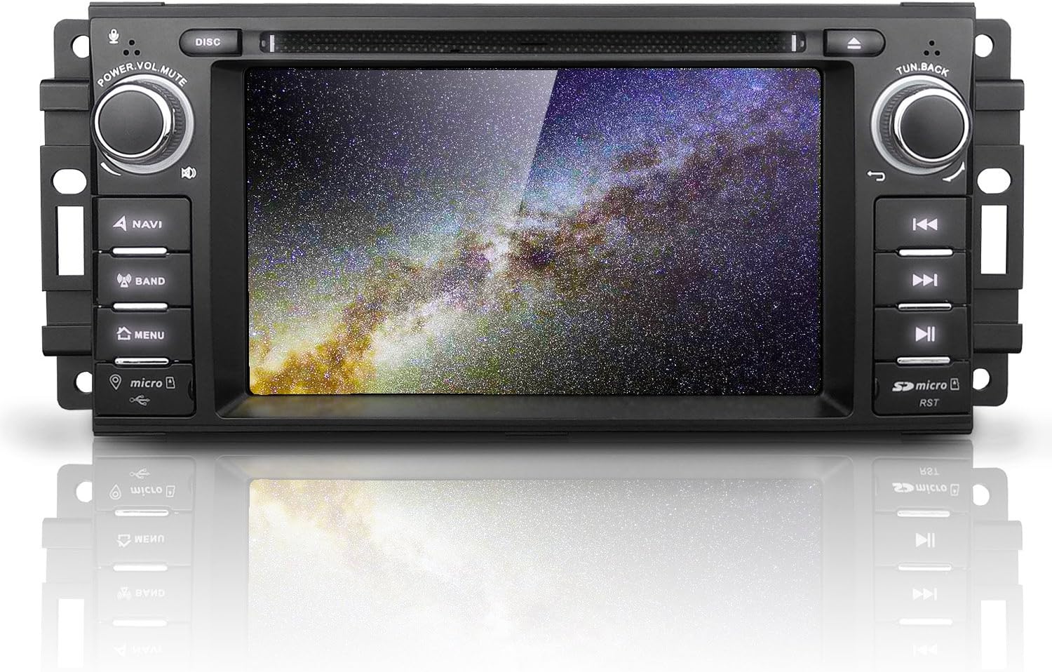 Android 7 Car Stereo CD DVD Player - Corehan in Dash Car Radio Multimedia Player Navigation System with 6.2" LCD Bluetooth WiFi GPS for Jeep Wrangler Dodge Chrysler