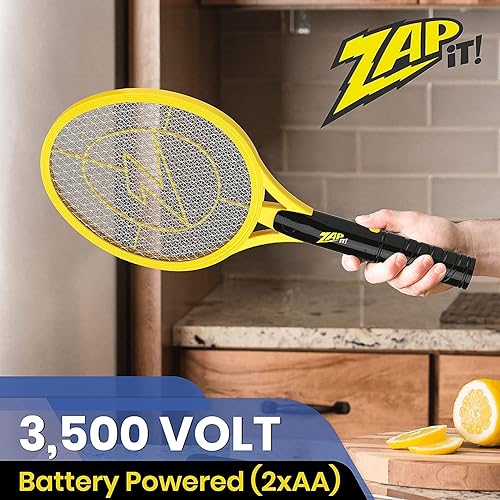 Miniatura 2 de ZAP IT Bug Zapper - Mosquitera con batería 2 x AA matamoscas y antiinsectos - 4000 V - Seguro al tacto padre