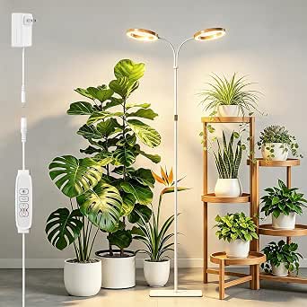 68-inch Full Spectrum Floor Grow Light with Adjustable Stand for Indoor Plants