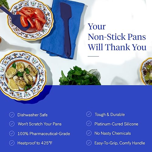 Miniatura 5 de GIR Get It Right - Juego de utensilios de silicona de 10 piezas, cucharón, espátulas, abatible, cucharas, batidor, pelador de patatas y cuchara,