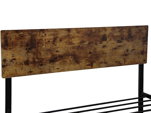 Miniatura 7 de TTramp Twin Size Metal Bed Sturdy System Metal Bed Frame Modern Style and Comfort to Any Bedroom Black