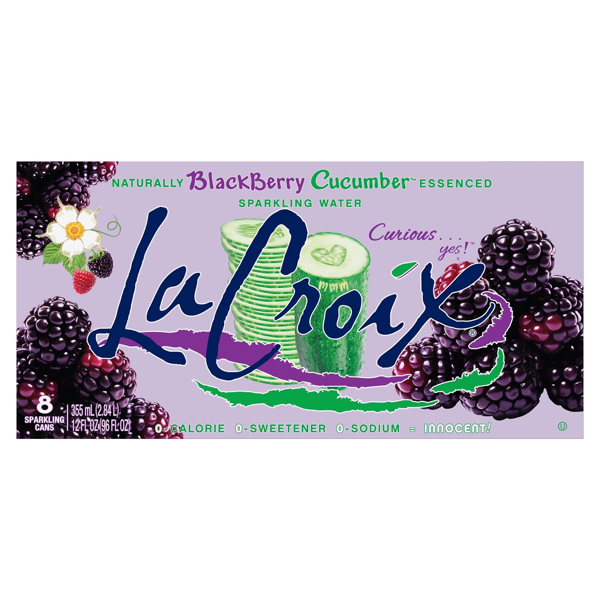 Amazon.com : La Croix Sparkling Water, Blackberry Cucumber, 8-Pack