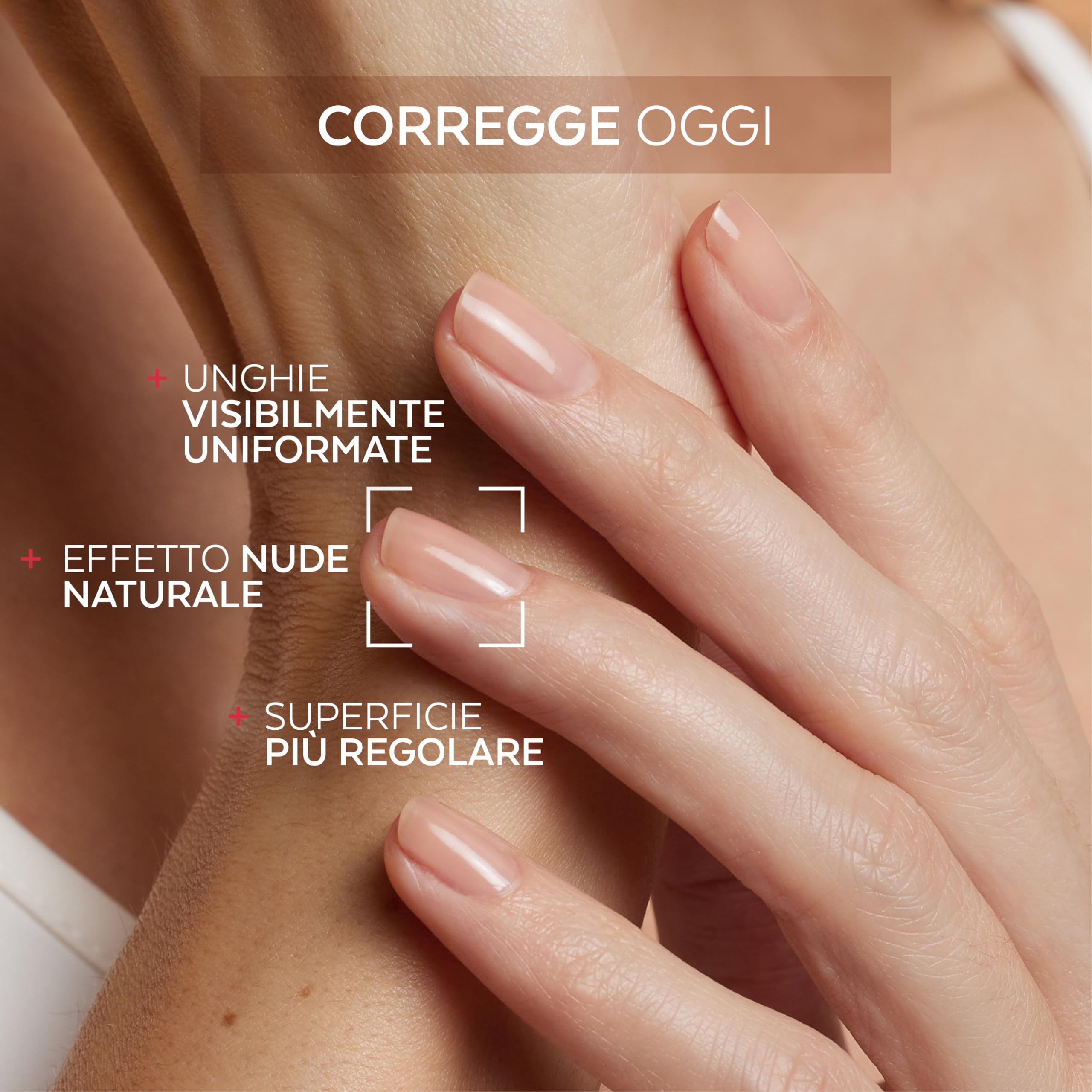 PODERM Smalto Trattamento Unghie Correttivo e Perfezionatore Cheratina | Ridensificante e Indurente 8 ml | Rinforza struttura dell’unghia con finish nude naturale | Sviluppato da Podologo in Svizzera