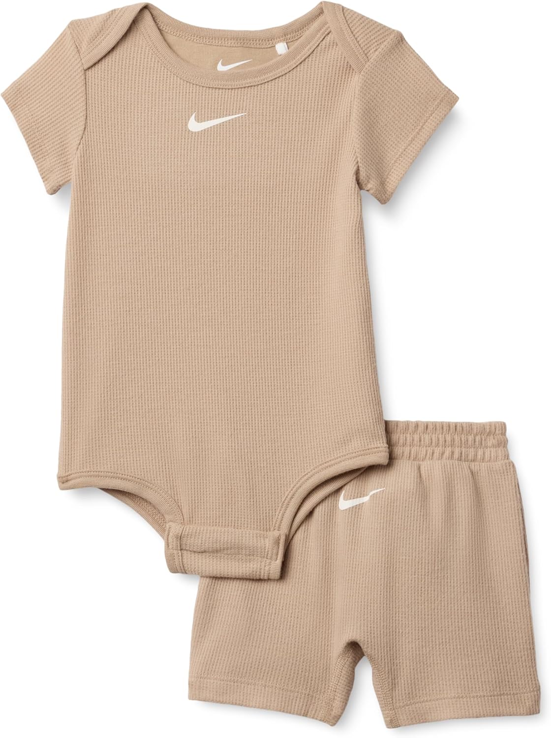 Nike Baby Waffle Knit Viscose Bodysuit and Short Set