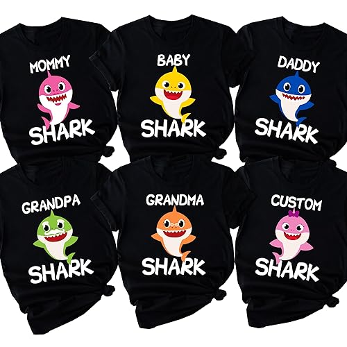 Miniatura 2 de Custom Family Shark Birthday Shirts, Shark Matching Shirts, Shark Do Do Do Shirt, Personalized Birthday Shirt, Toddler Birthday Boy Shirt, Birthday