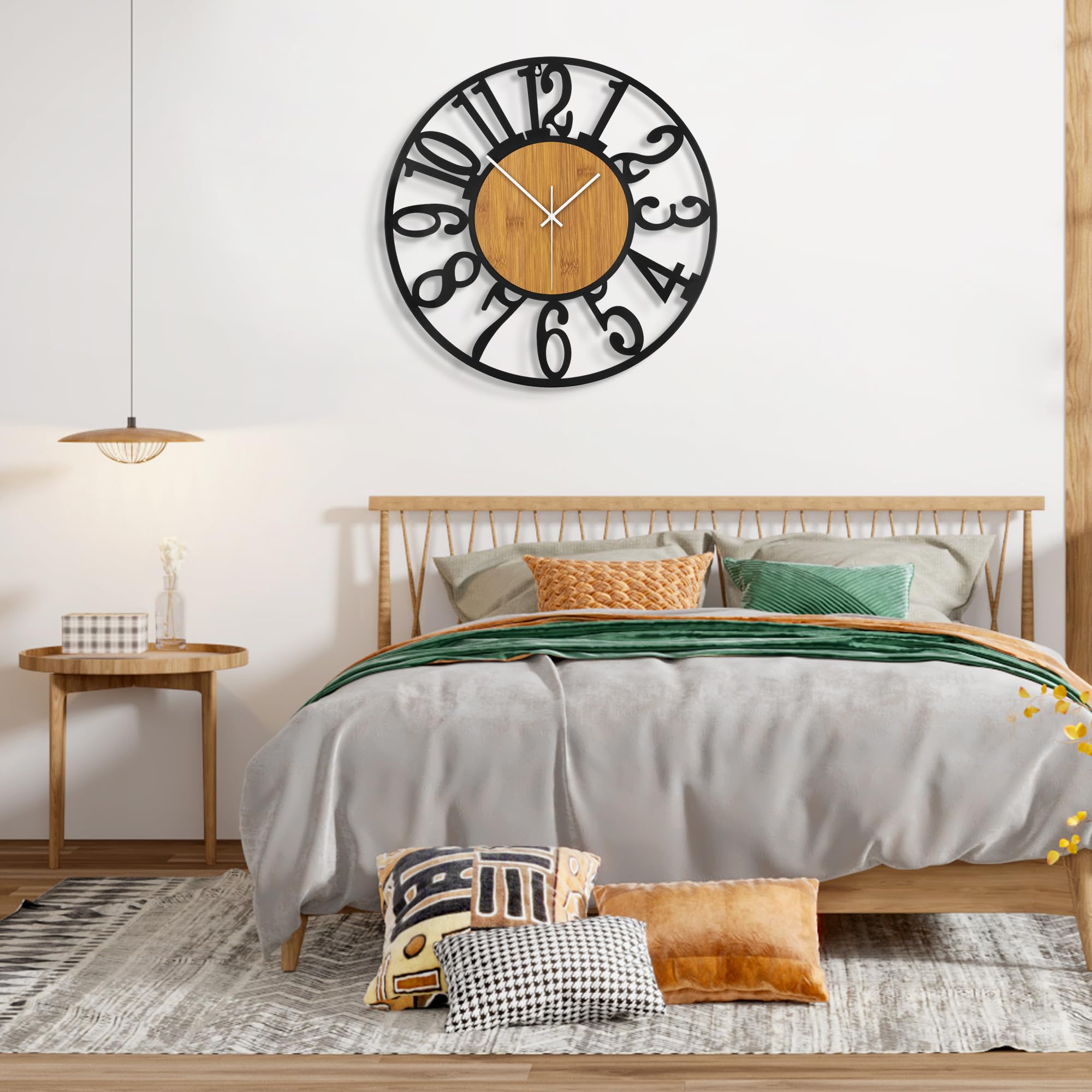 Reloj De Pared De Diseño Moderno Y Vintage, Silencioso Sin Tic-TAC, Reloj De Pared Grande Salón, Disponible En 34 cm, 40 cm, 50 cm, 60 cm, 80 cm, Ideal para Ideal para Salon Cocina Oficina