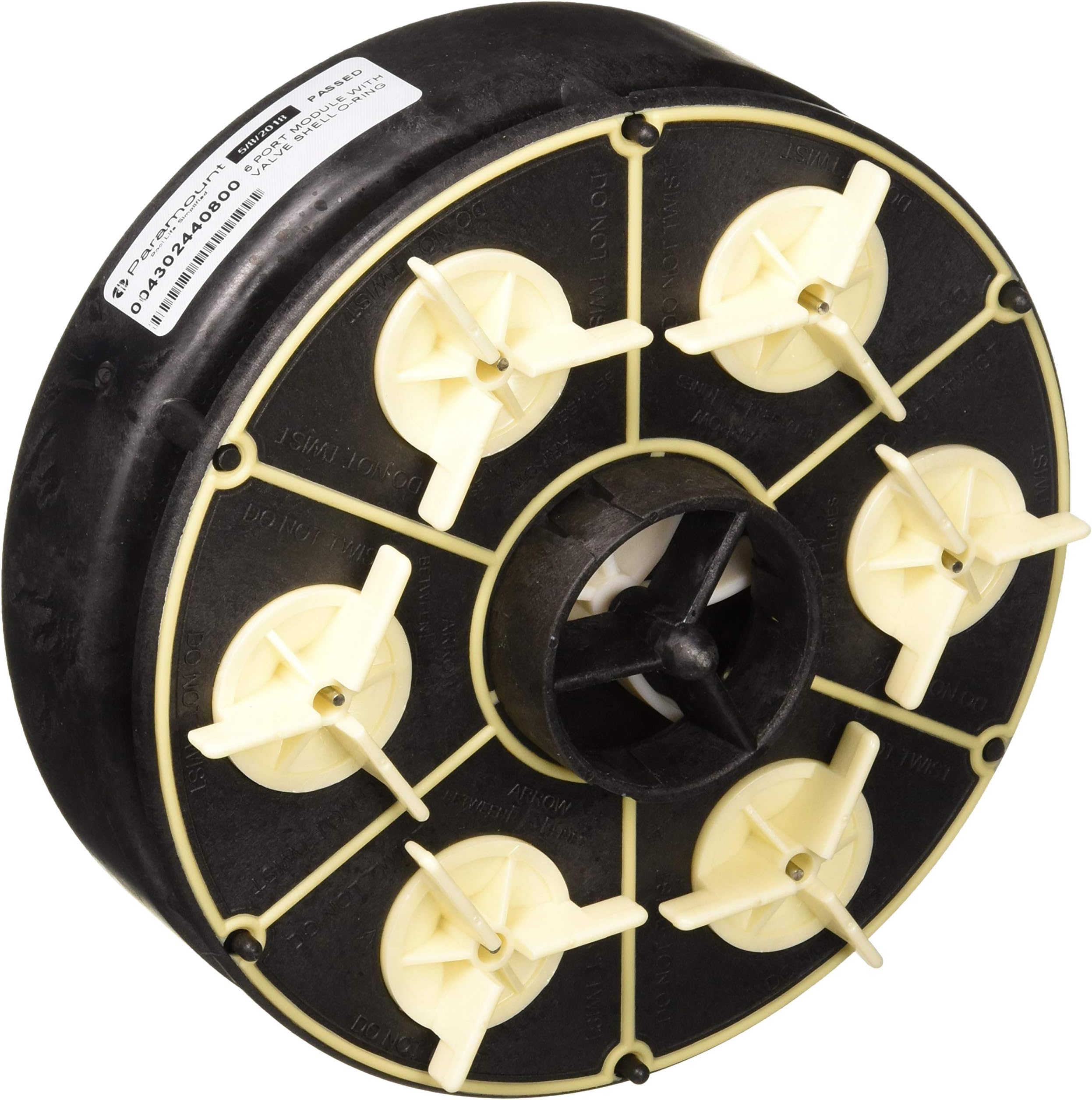 Paramount 6 Port Module with Valve Shell Oring, Black