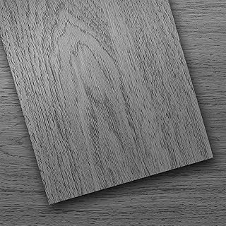 54 Sq. Ft Floor Tiles Peel and Stick Vinyl Floor 36 x 6 inch Luxury Self Adhesive Waterproof Flooring Planks DIY for Kitchen, Living Room, Shops, RV, Wood Look Plank, 36-Pack, Dull Grey