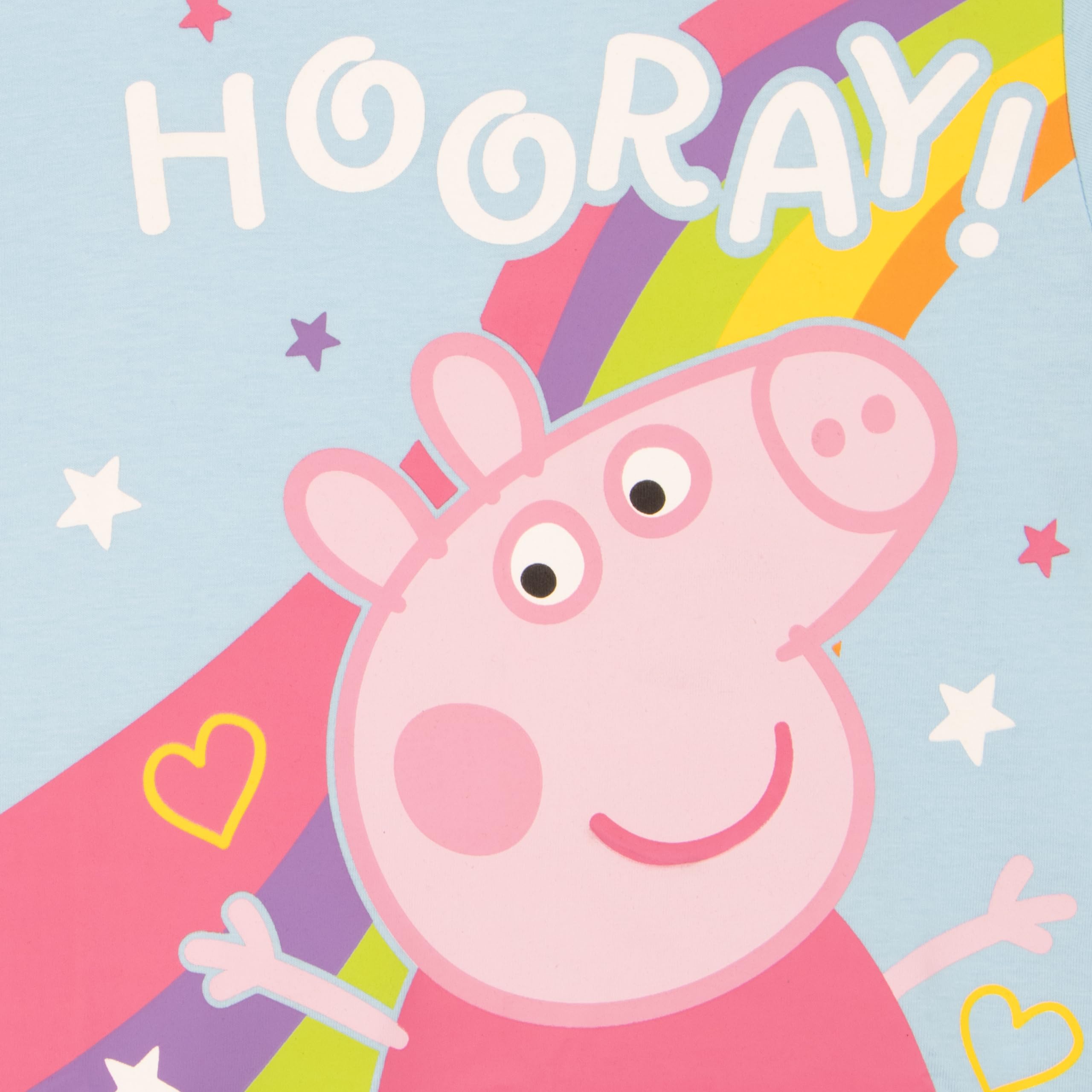 Peppa Pig Camisetas Niña Pack de 3, Camiseta Niña Manga Corta, Ropa Niña con Peppa, George y Evie