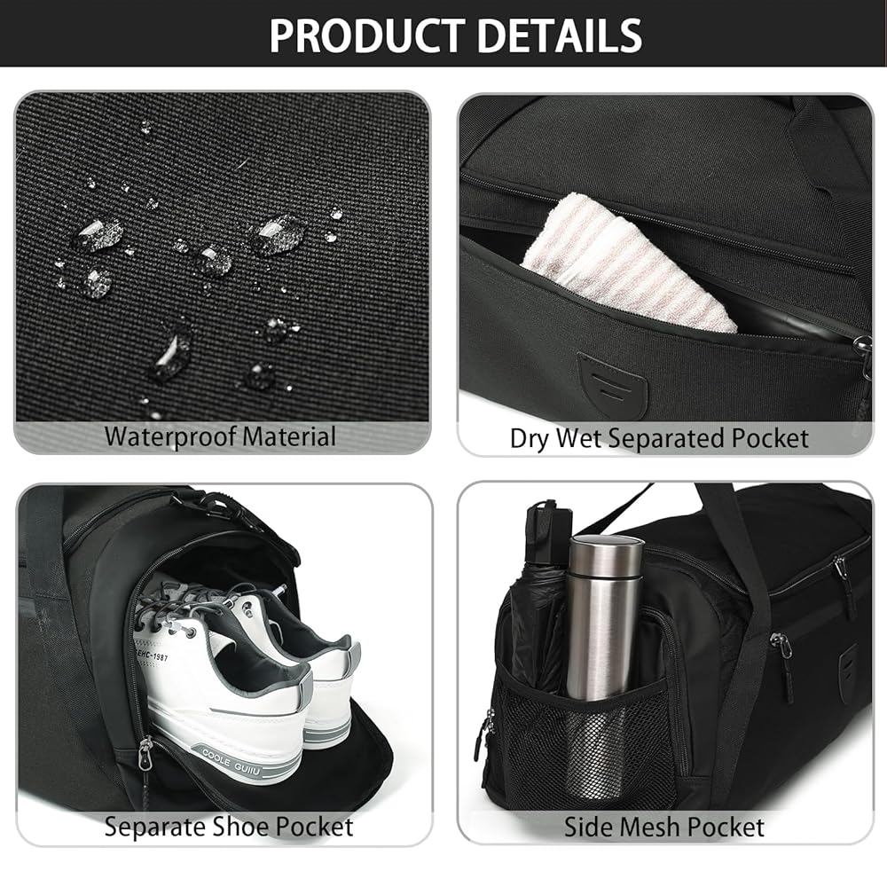 Amazon.com | Gym Duffle Bags For Men & Women, Large Duffle