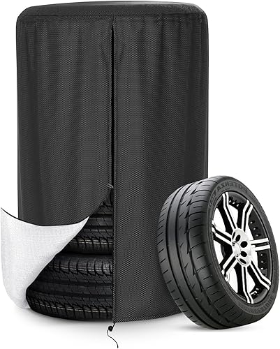 AKEfit Cubierta de almacenamiento de neumáticos, cubierta de neumáticos de temporada, bolsa de almacenamiento impermeable para neumáticos de