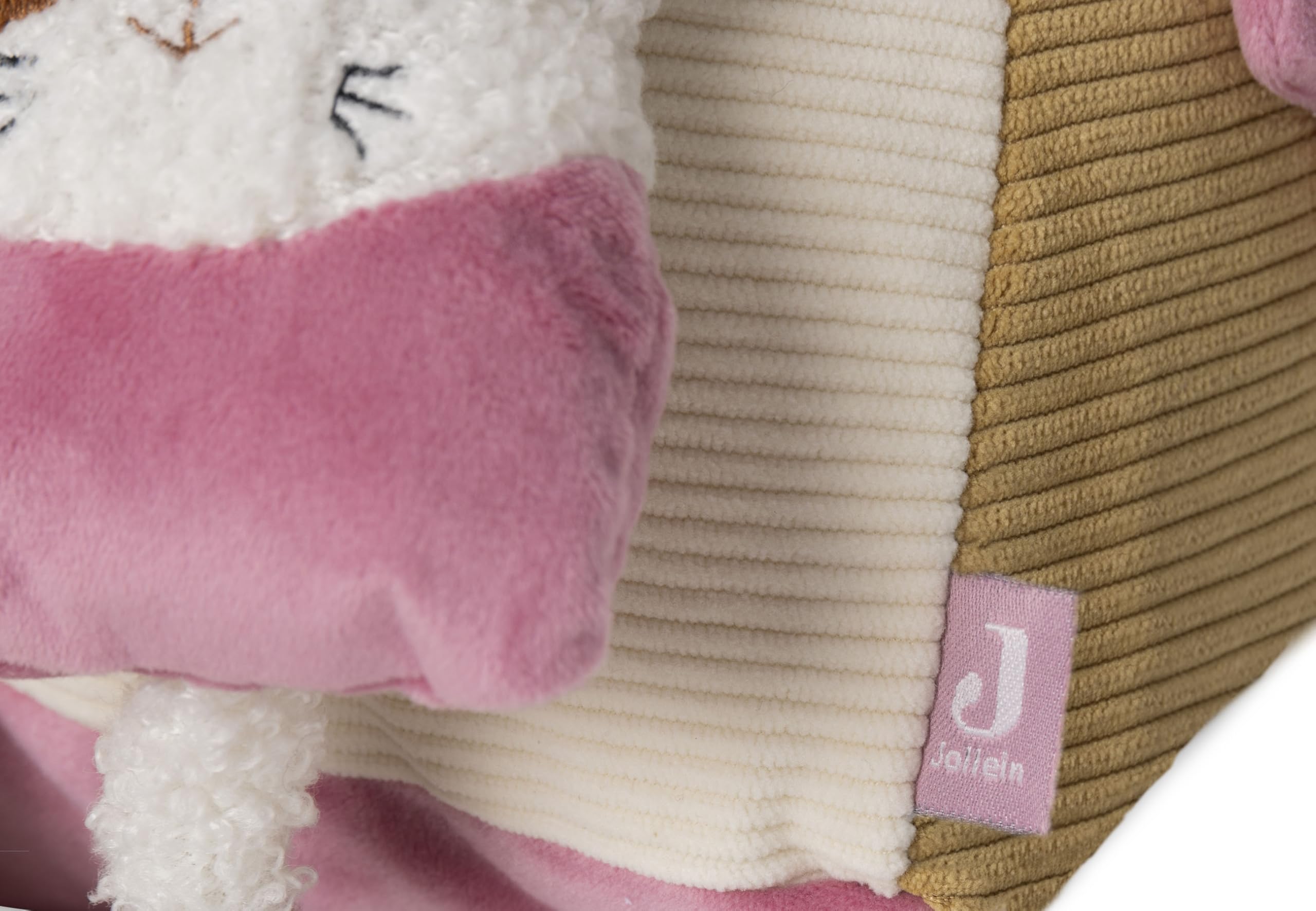 Jollein Coussin d’Activités - Tiny Park - Coussin de Jeu Tummy Time - Avec Château, Miroir et Anneau de Dentition - Jouet Bébé - Jouet Sensoriel