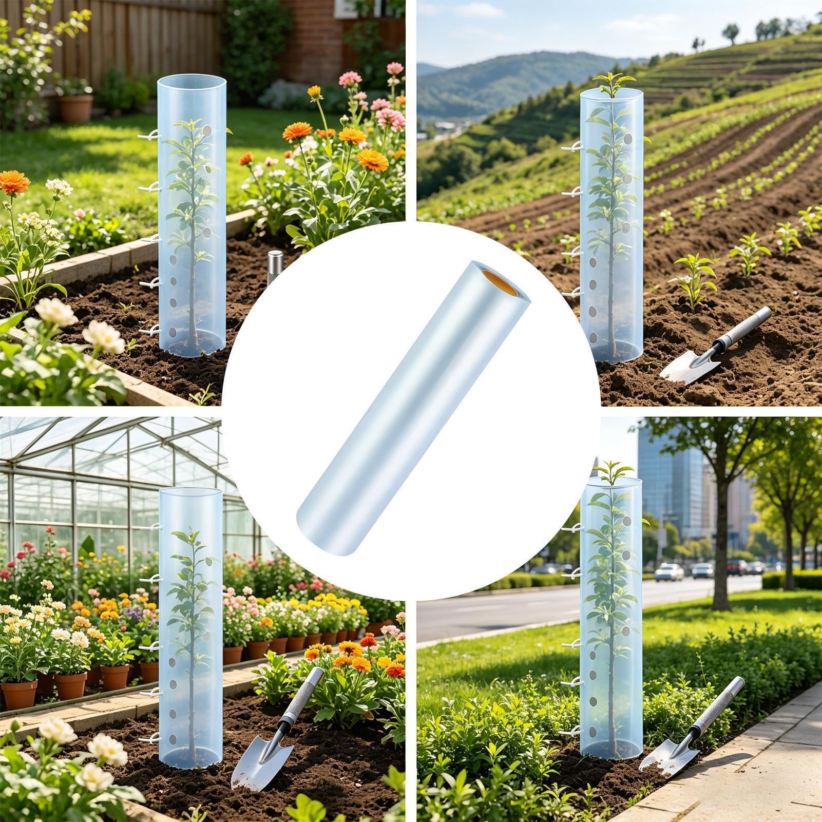 Setzlingschutz, mit 100 Kabelbindern, robust, für Obstbaum, Stammschutz, Pflanzenschutz, für Gartenarbeit, Klettern, Wachstum, Outdoor, Hof, Garten, Obstgarten, Kinderzimmer