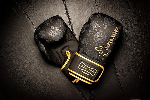 Miniatura 8 de BRAVOSE Armour Guantes de boxeo, guantes de Muay Thai para entrenamiento, guantes de entrenamiento en molde personalizado para un ajuste cómodo,