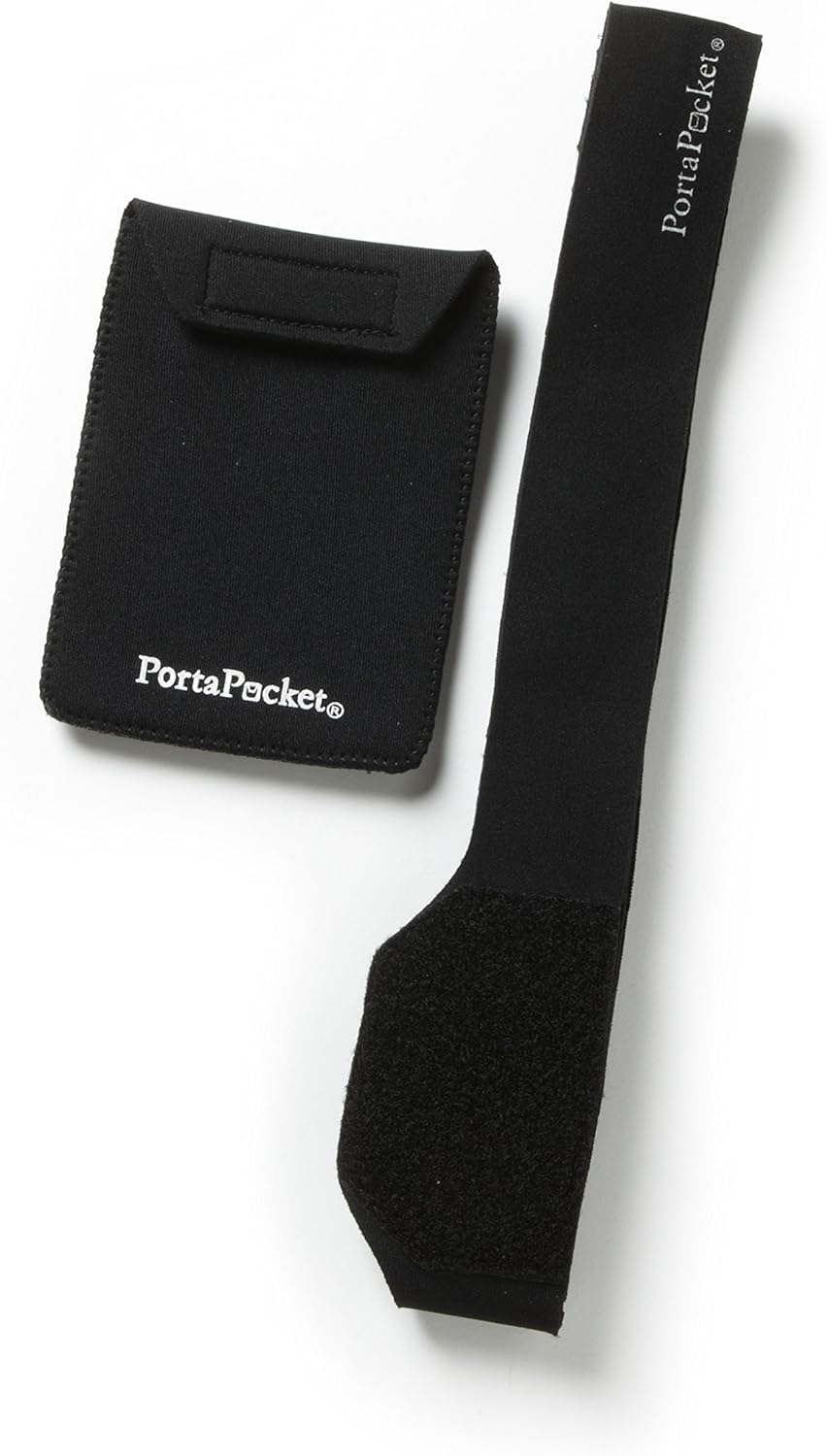 Handsfree, secure PortaPocket keeps your cell phone (etc!) safe & handy. Secure pouch fits almost any smartphone or cellphone. Smart phone Holder/Gear. Great for passports, keys+