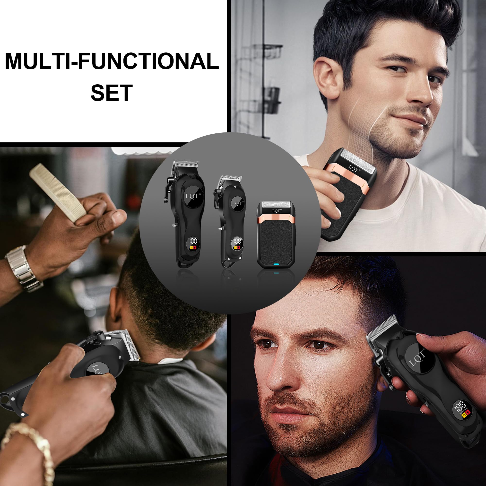 LQT Hair Clippers Men, Professional Hair Trimmer Mens - Image 2