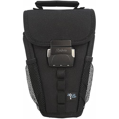 Anti-Theft Lockable Travel Safe & Portable Beach Chair Vault. As Seen on Shark Tank. Personal Safe thats Packable, Lightweight, & Slash Resistant. FlexSafe by AquaVault - Black Color
