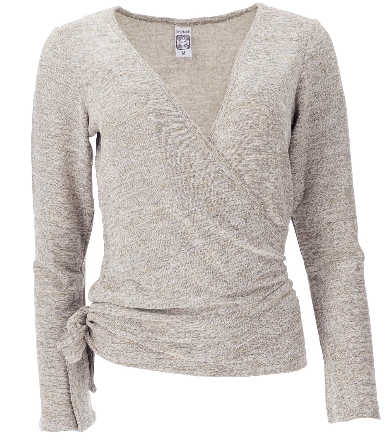 GURU SHOP Damen Wickelshirt Yogashirt Pullover