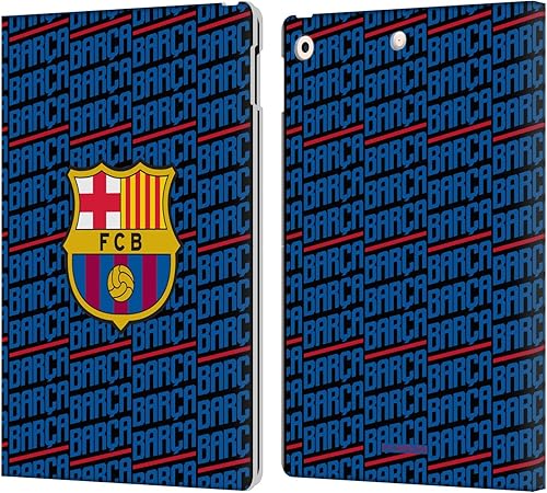 Vista 29 de Head Case Designs Officially Licensed FC Barcelona Barca Crest Patterns Leather Wallet Case Compatible with Apple iPad Pro 12.9 2020/2021/2022