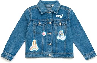 Bluey Girls Denim Jacket Toddler to Big Kid