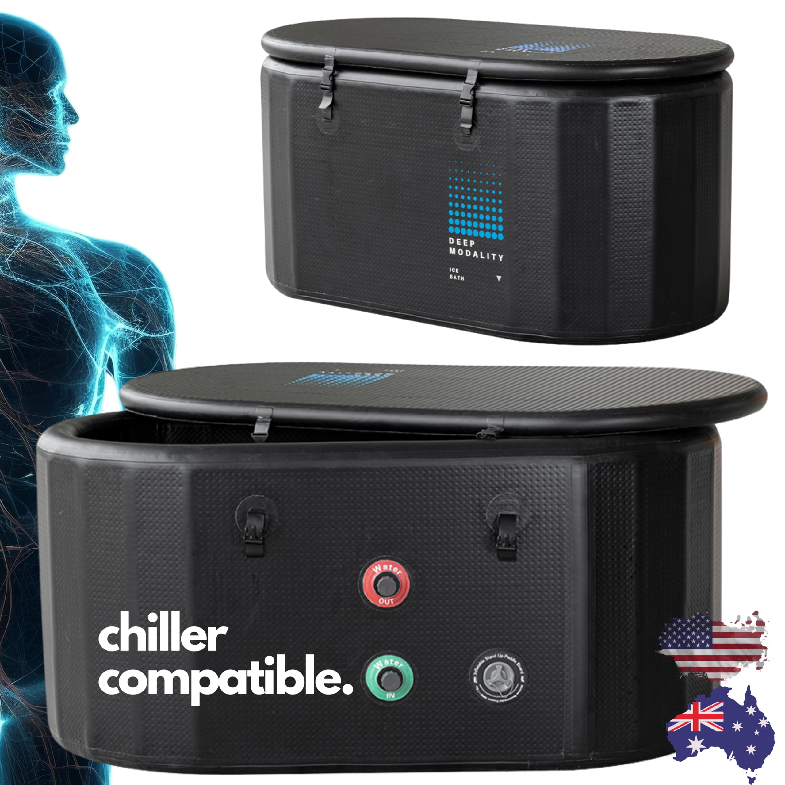 ice bath barrel with chiller