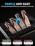 SABRENT 4-Drive NVMe SSD to PCIe 4.0 X 16 Adapter Card with Active Cooling [EC-P4BF]