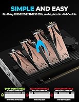 Vista 5 de SABRENT Tarjeta adaptadora NVMe SSD a PCIe 4.0 X 16 de 4 unidades con refrigeración activa [EC-P4BF]