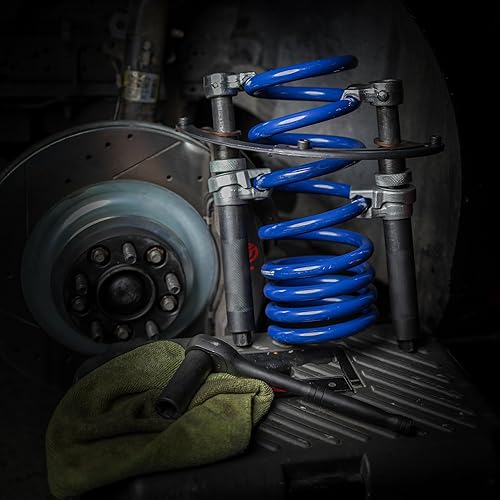 Miniatura 4 de ABN Herramientas de compresión de muelles helicoidales  2 piezas duraderas abrazaderas de resorte de resorte de puntal conjunto de herramientas de