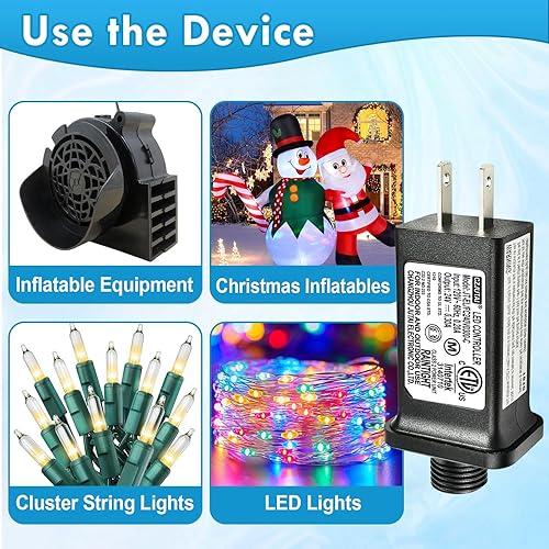 Miniatura 5 de PremierAdapter - Fuente de alimentación de 24 V 7.2 W para CZJUTAI JT-EL/FC240V0300-C 24V7.2W /6W/4.5W /3.6W para iluminación de Navidad, cadena de