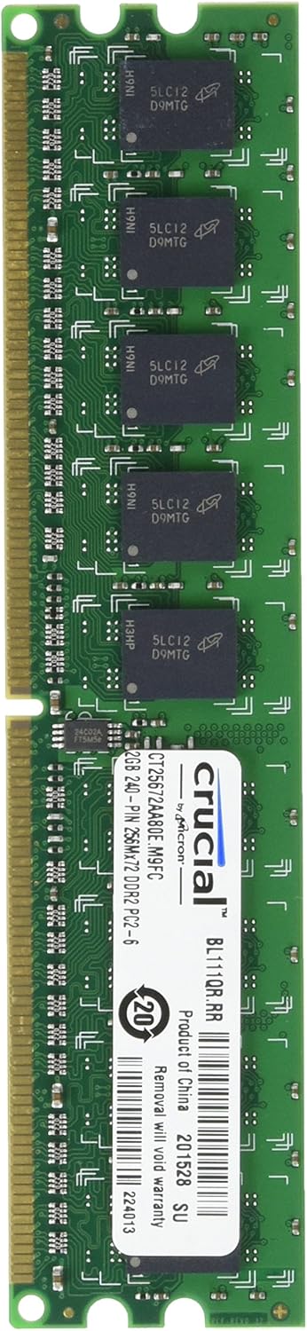 Crucial Technology 2 GB DDR2 800 (PC2 6400) RAM CT25672AA80E