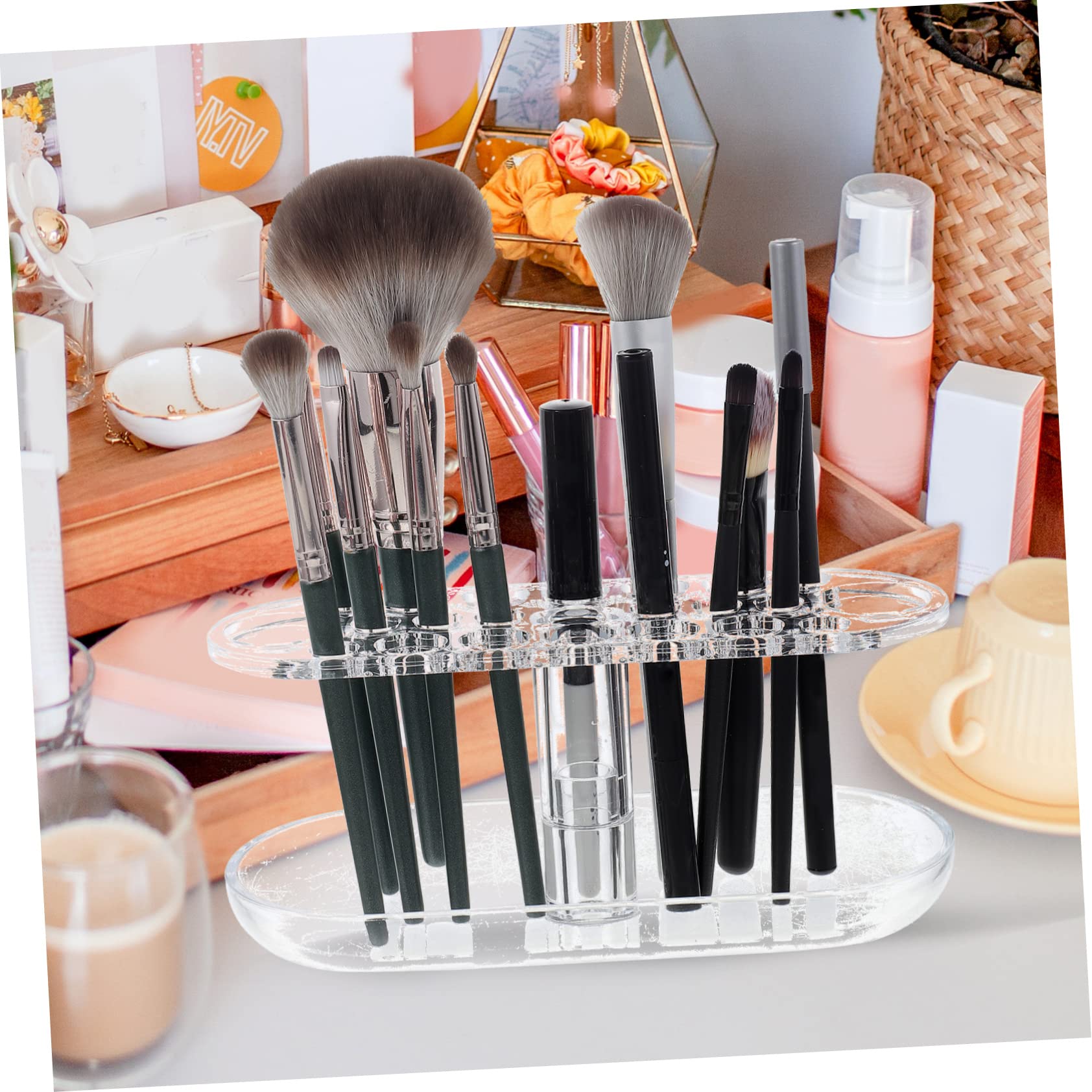 HOHODIY Bonito Soporte Para Lápices Y Bolígrafos Japoneses Con Diseño De Gato De La Suerte Para Escritorio, Organizador Redondo De Escritorio Para Escritorio, Multiusos, Para Suministros De Oficina En