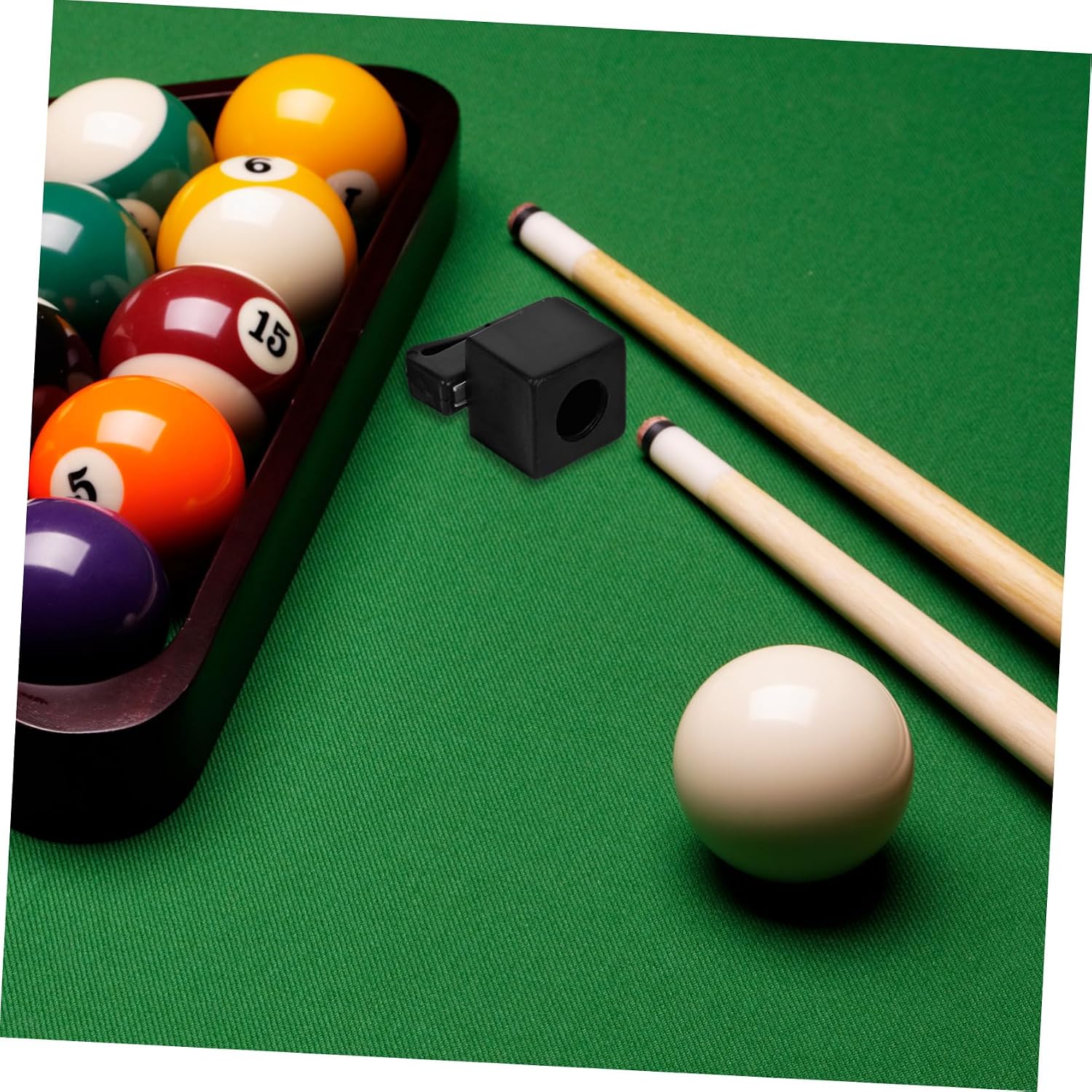 POPETPOP Magnetic Pool Chalk Holder Clamp Portable Billiards Chalk Clip for Snooker Easy to Use for Pool Table Accessories