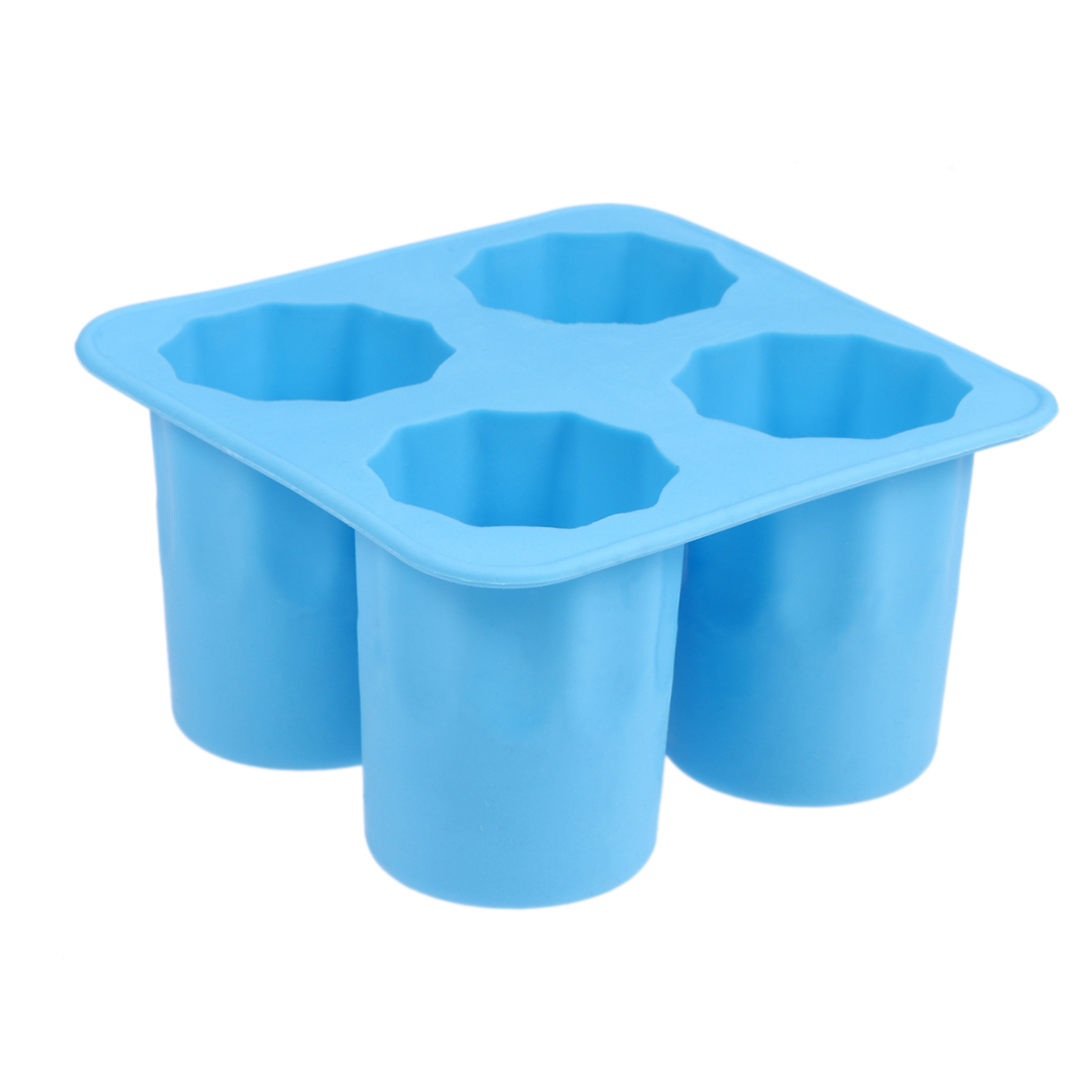 Molde de silicona para cubos de hielo 4 cavidades miniatura 7