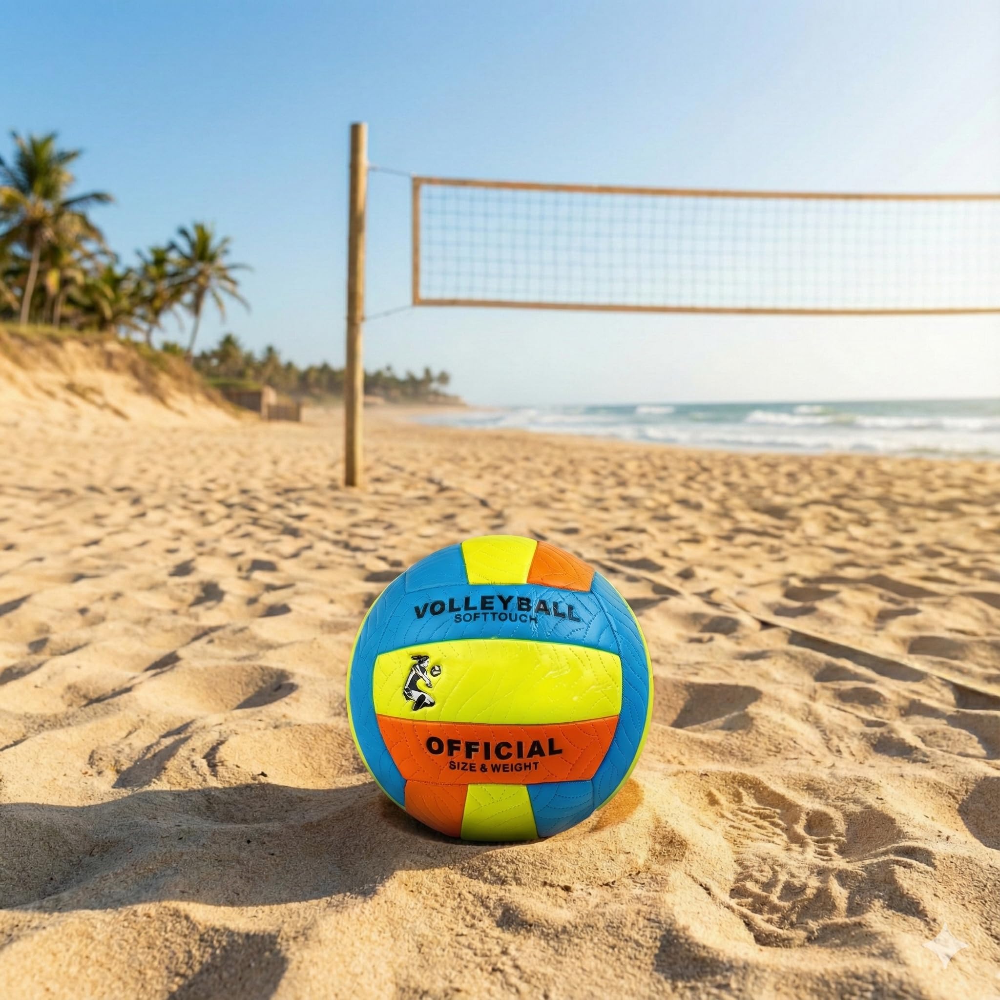 Hsport Softtouch Voleybol Topu Resmi Boyut ve Ağırlık Premium Dikişli İç ve Dış Mekan Kullanımı Çift