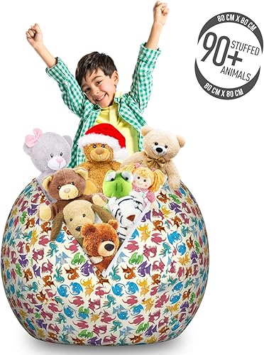 Miniatura 6 de Ambesonne Bolsa de juguetes de almacenamiento de hongos, patrón de vida forestal con mariquita, caracol, flor y hojas, personajes infantiles,