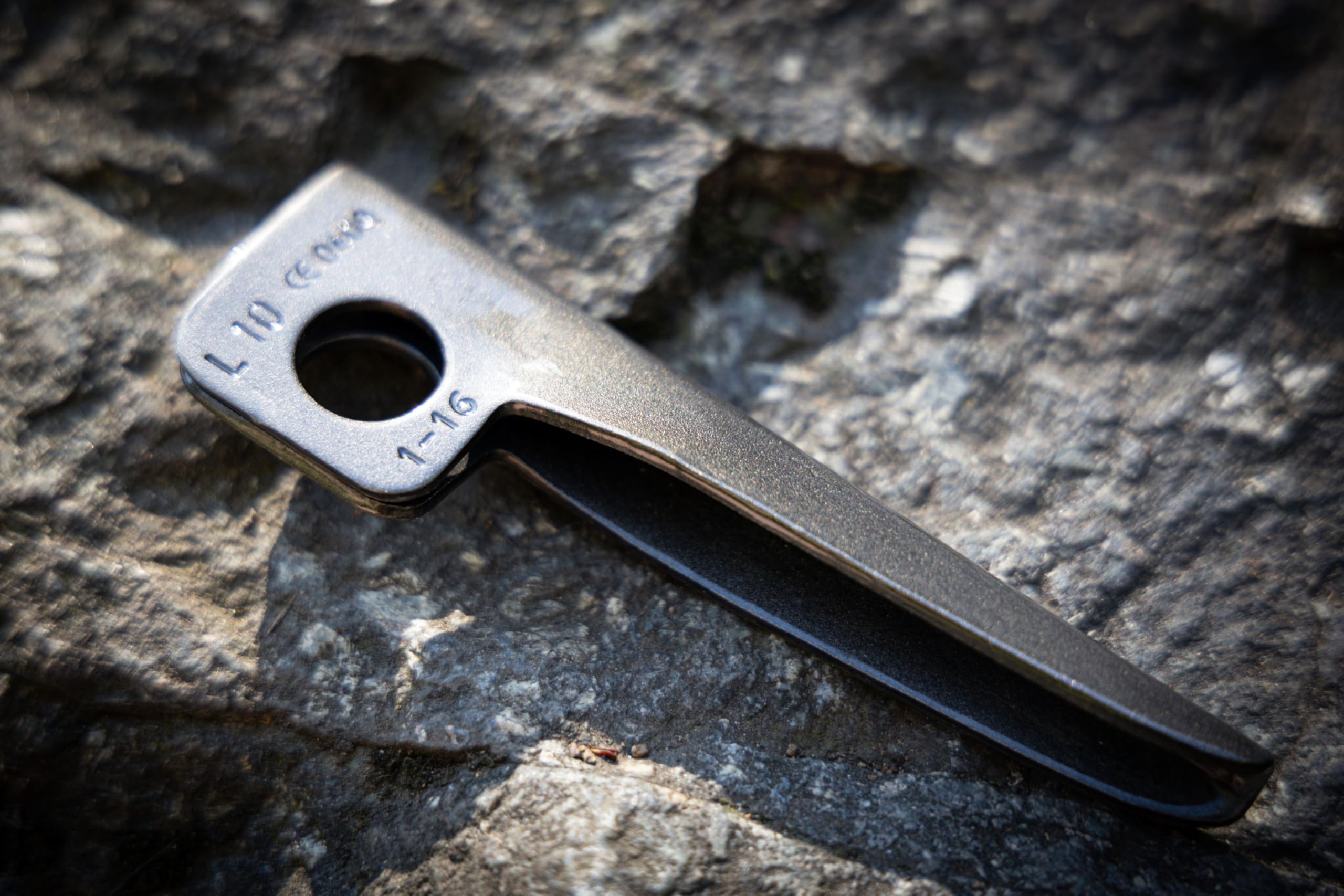 Stubai Flat-Blade Piton Sports Crmov Steel - White, 20 mm