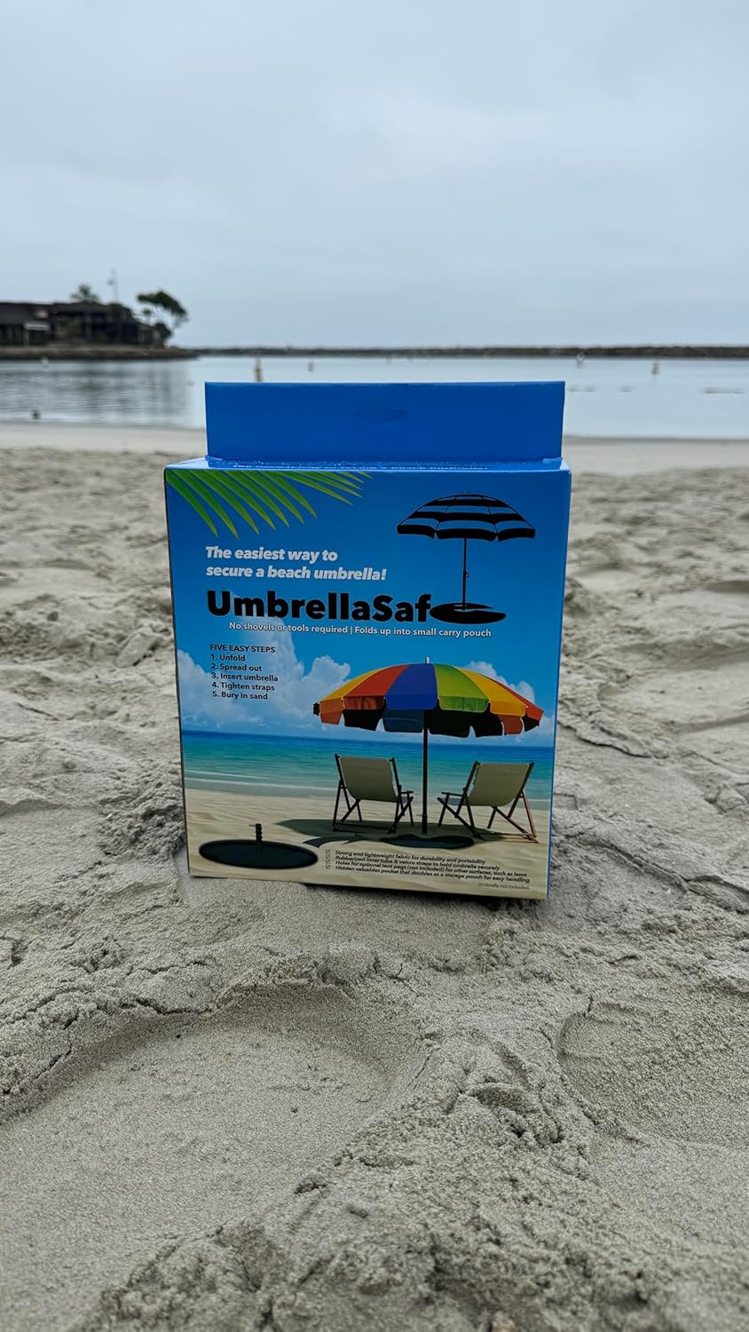 Beach Umbrella Anchor, No Digging, No Tools, No Hassle
