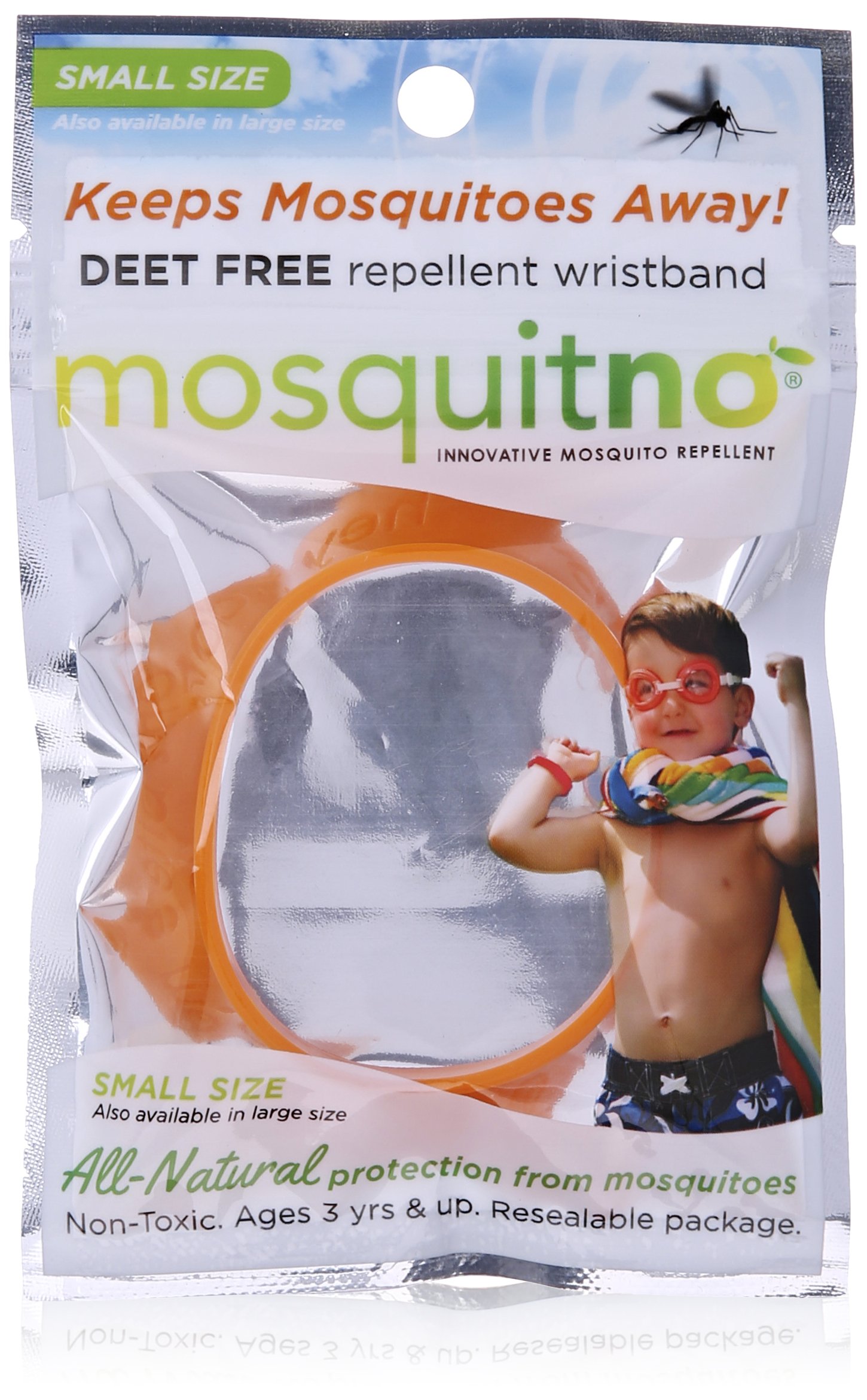 Mosquito Repellent BandZzz Kids Mosquitno 1 Wrist Band colors may vary by Mosquitno