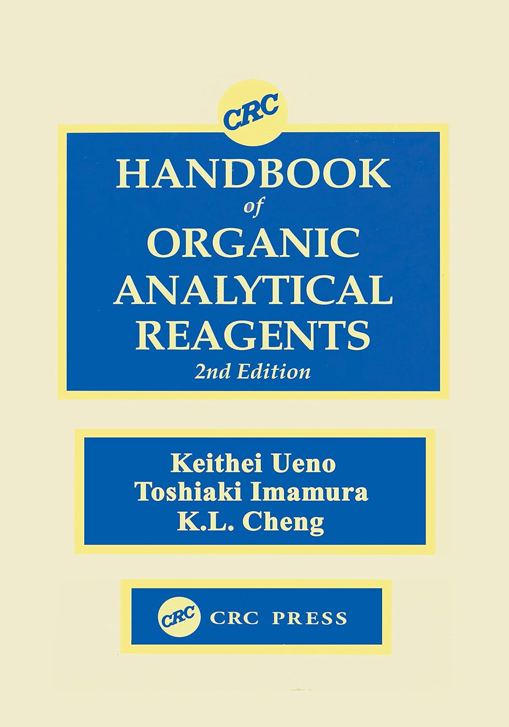 CRC Handbook of Organic Analytical Reagents      2nd Edition, Kindle Edition
