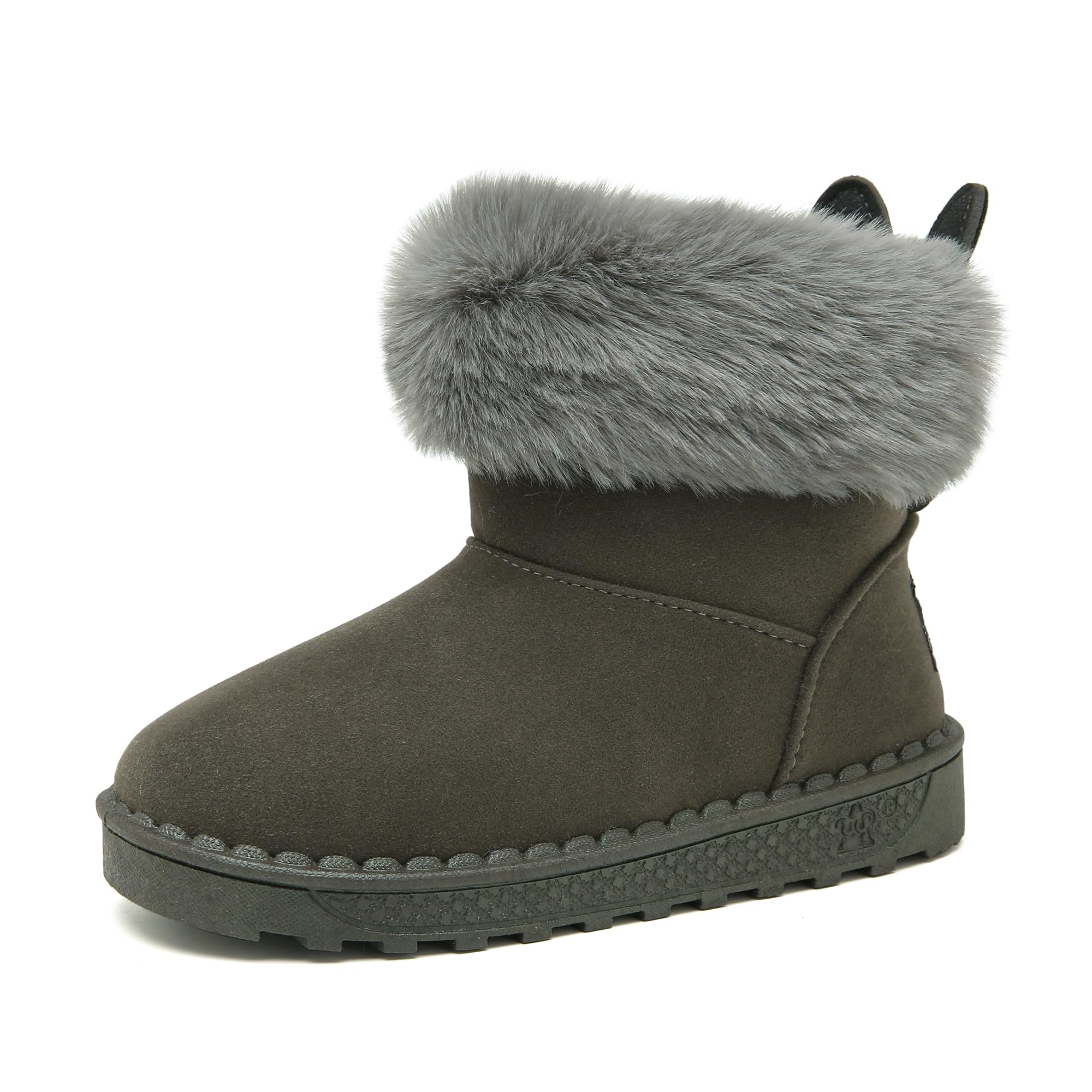 Yeeteepot Bambine e Ragazze Carino Stivali da Neve Calda Foderati Stivaletti Inverno Morbide Piatto Stivali Bambini Pelliccia Antiscivolo Boots