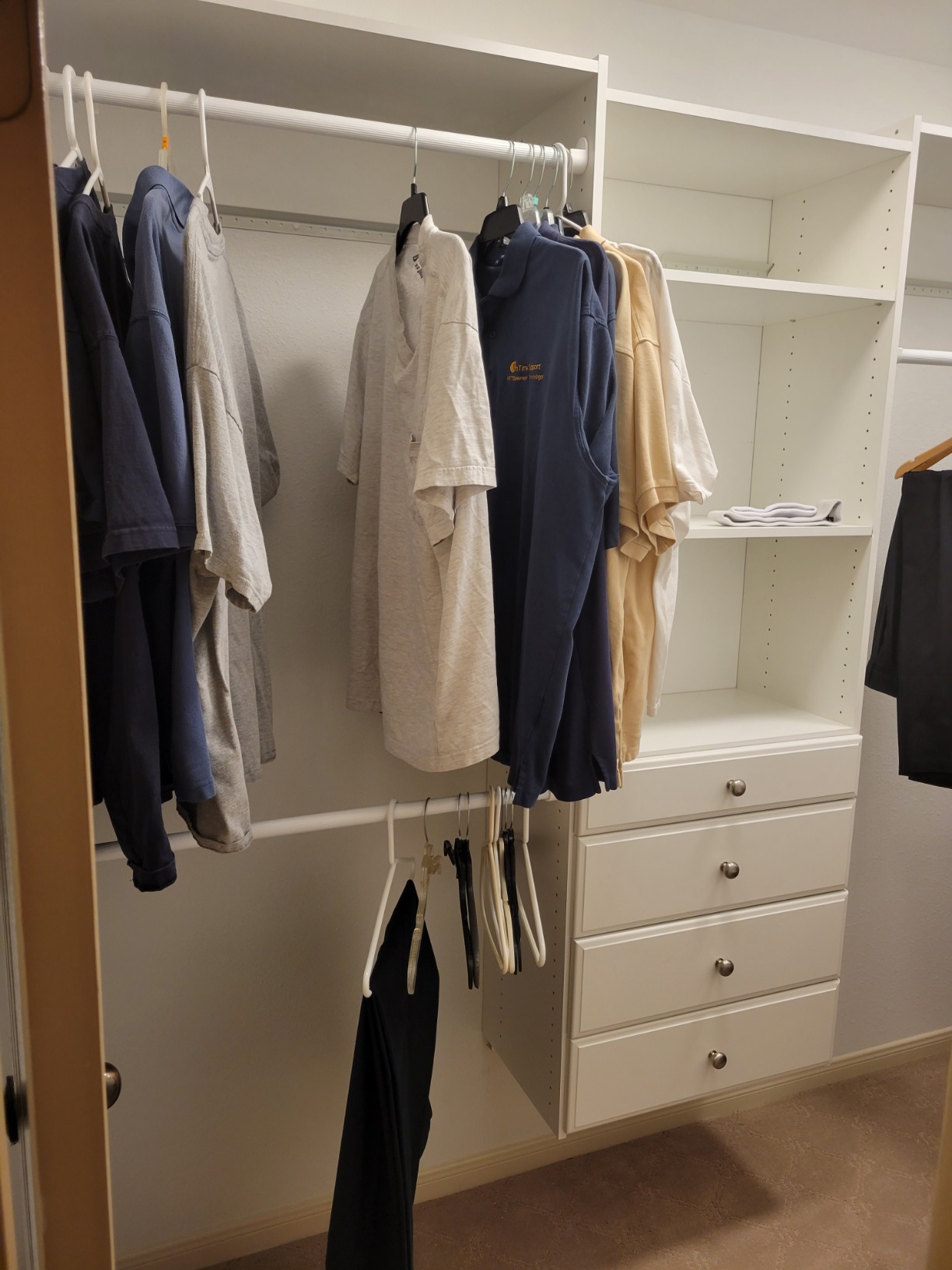 15/mo Finance Easy Track OK7272 Deluxe Tower Closet Storage Wall