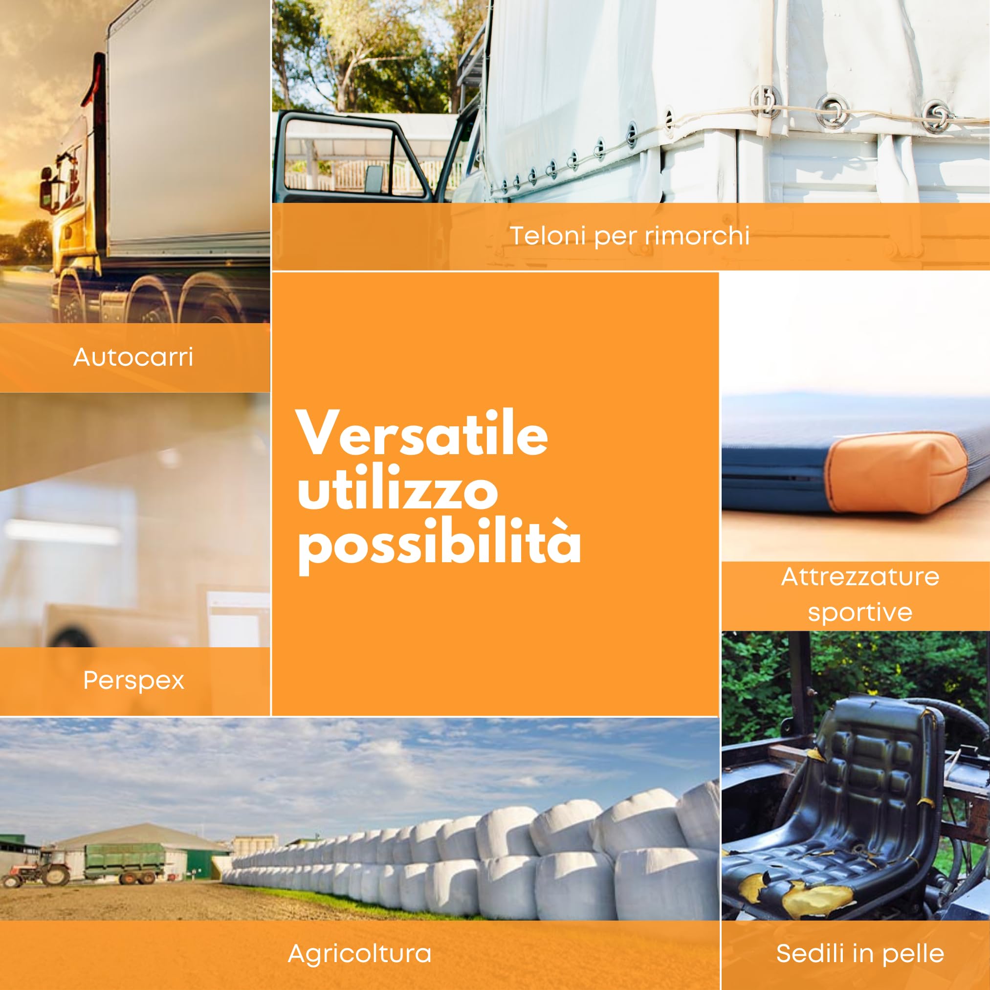 Toppe di riparazione autoadesive | camion, rimorchio, tenda, tenda da sole, campeggio, ombrelloni, piscina | disponibile in molti colori | 2,5 m x 200 mm | Trasparente