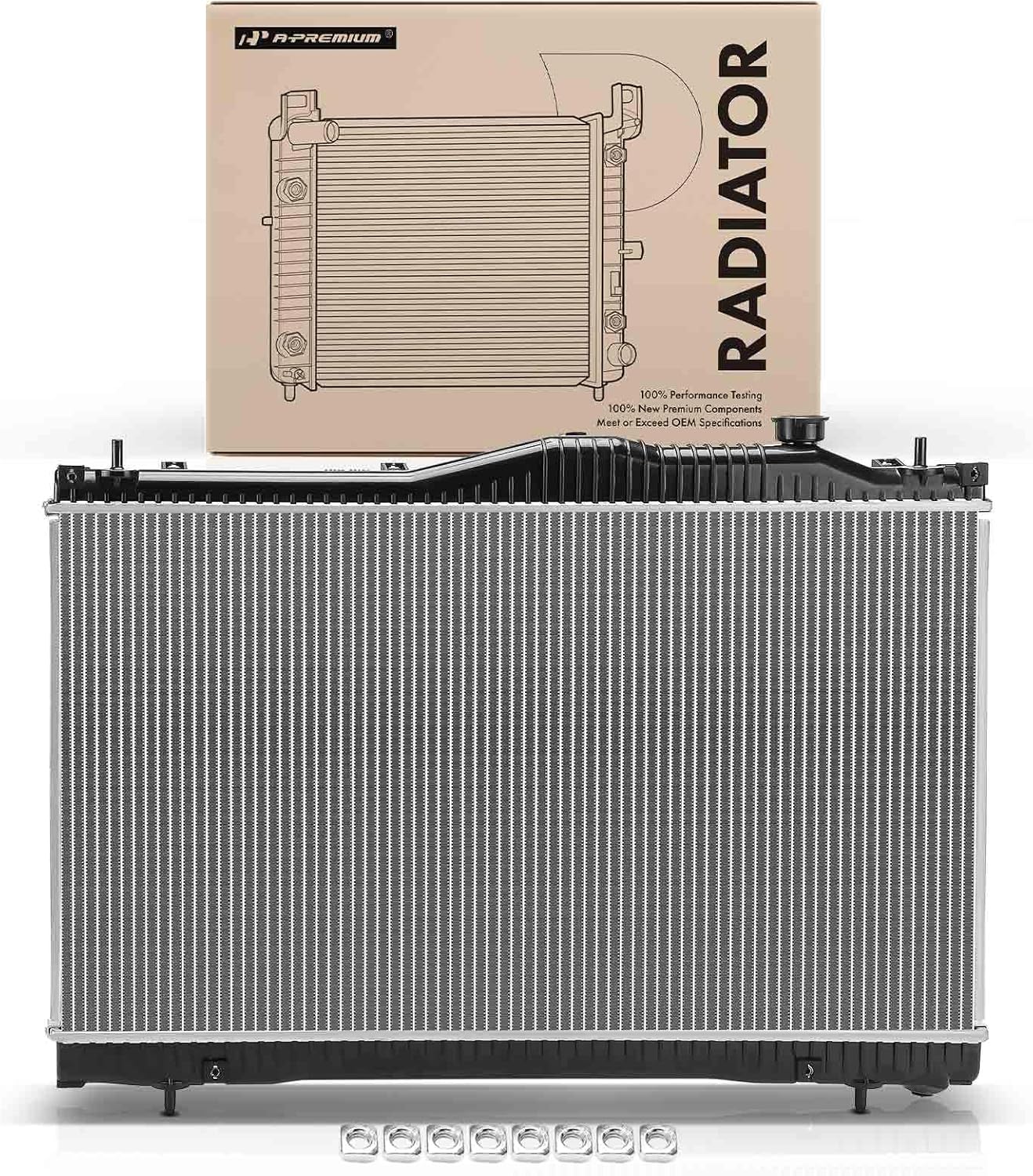 A-Premium Engine Coolant Radiator Assembly Compatible with Subaru WRX 2022 2023 2024