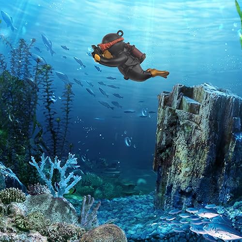 Miniatura 8 de onesimcr Decoraciones flotantes para peceras, decoraciones de acuario, encantadoras decoraciones de pecera, dispositivo flotante, accesorios