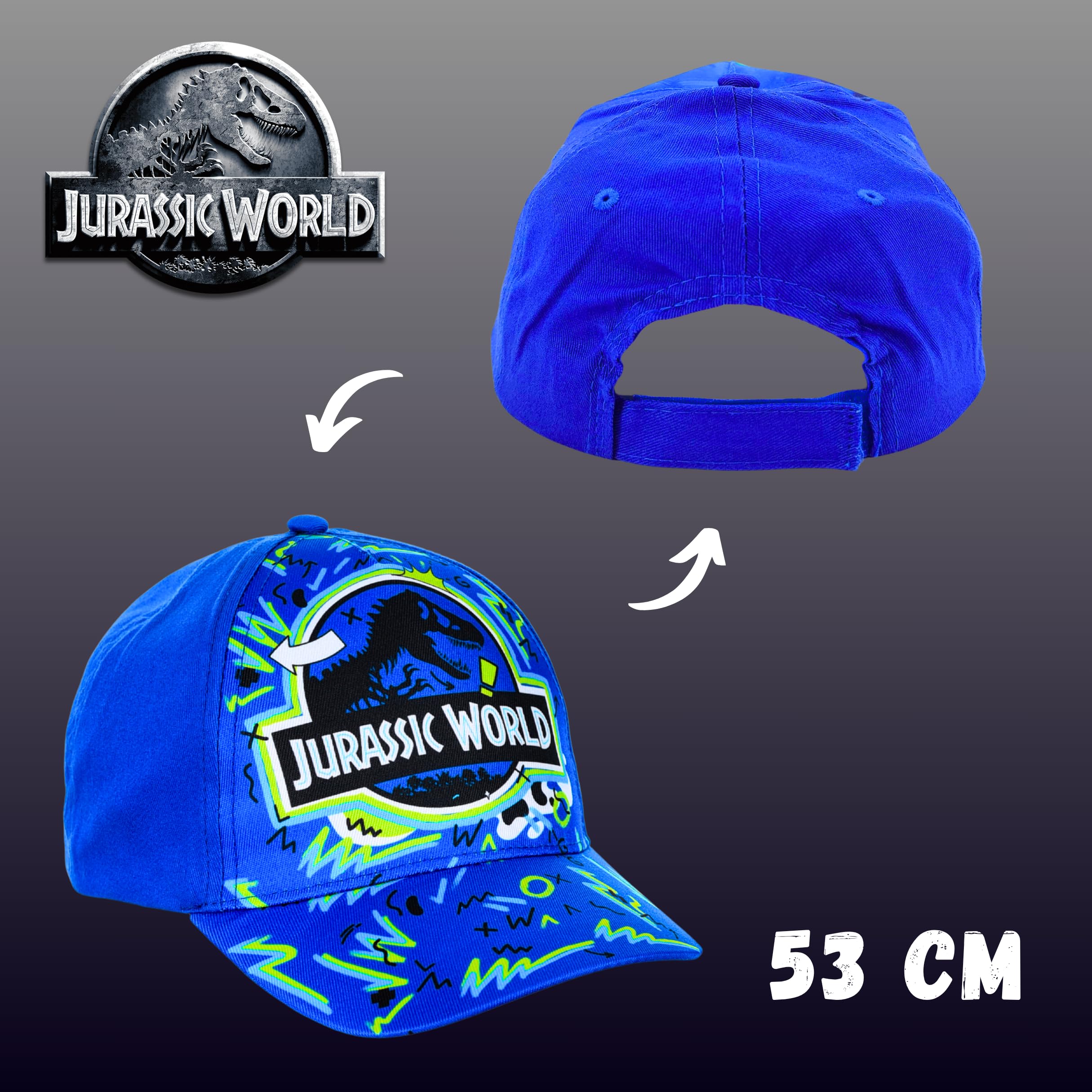 Gorra y Gafas de Sol Jurassic World para Niños Protección UV Verano