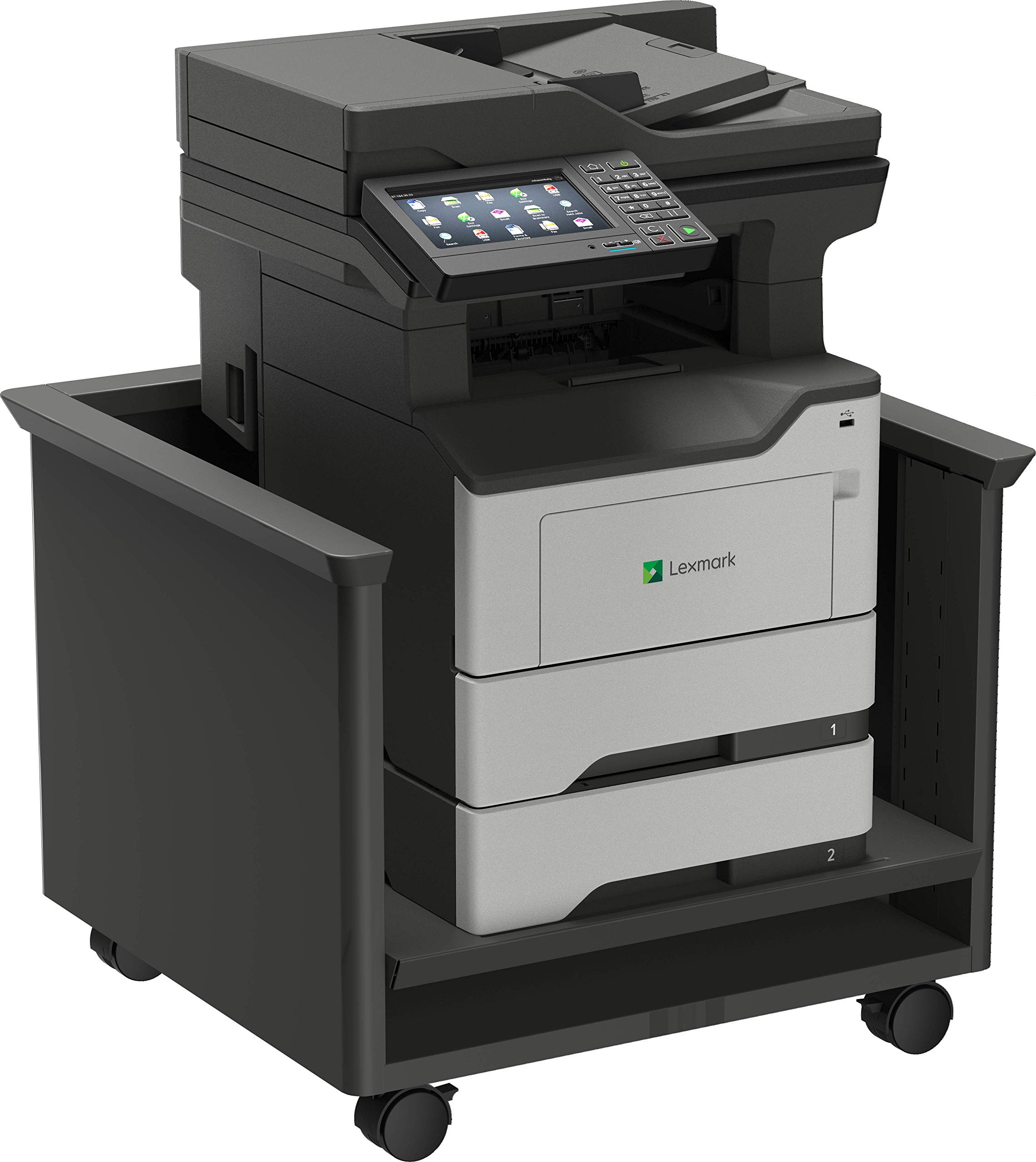 Lexmark MB2650adwe - Impresora láser Multifuncional, Color Negro y Gris