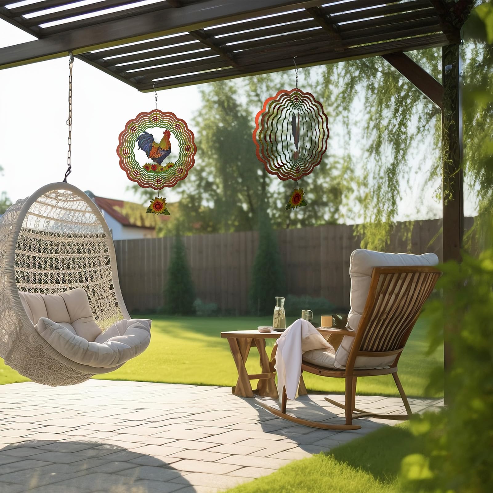 Metall Windspiel Katze – Bunte 3D Garten-Deko Für Draußen & Drinnen, Perfektes Geschenk