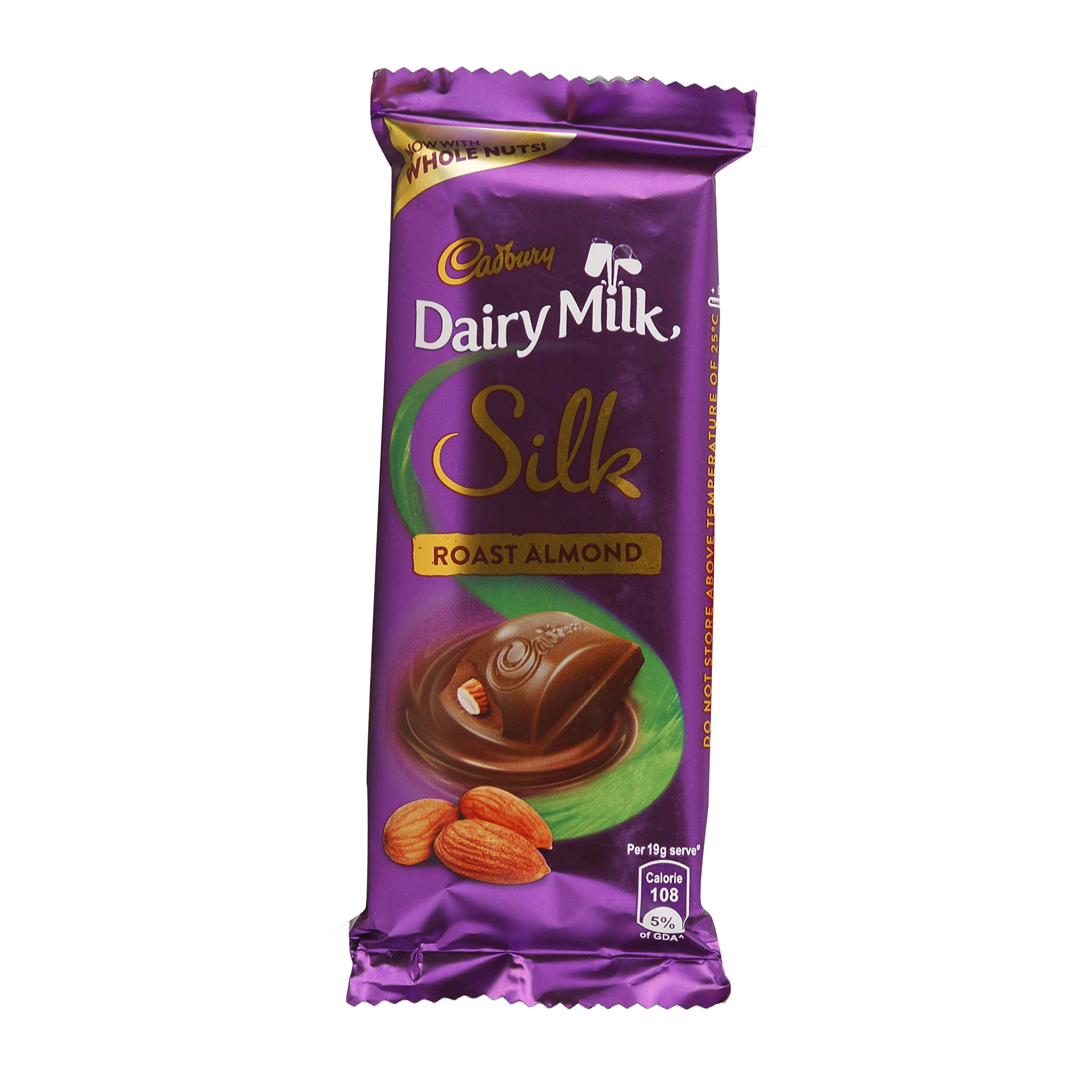 Cadbury Dairy Milk Silk Roast Almond Chocolate Bar, 55 Gram